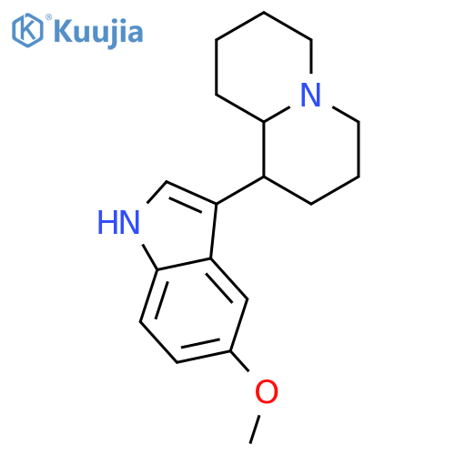 2H-Quinolizine,octahydro-1-(5-methoxy-1H-indol-3-yl)- structure