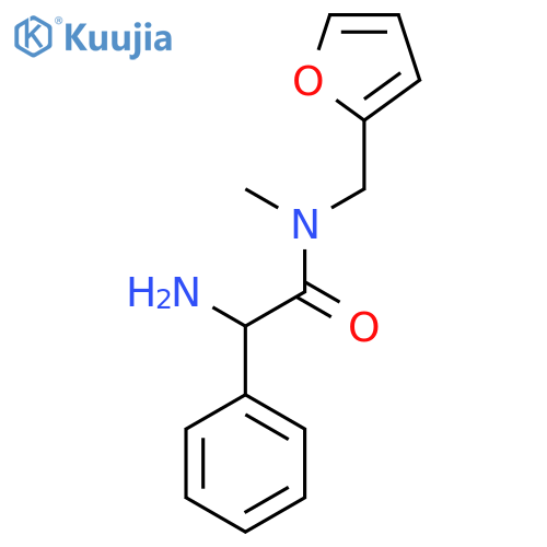 2-amino-N-(furan-2-yl)methyl-N-methyl-2-phenylacetamide structure