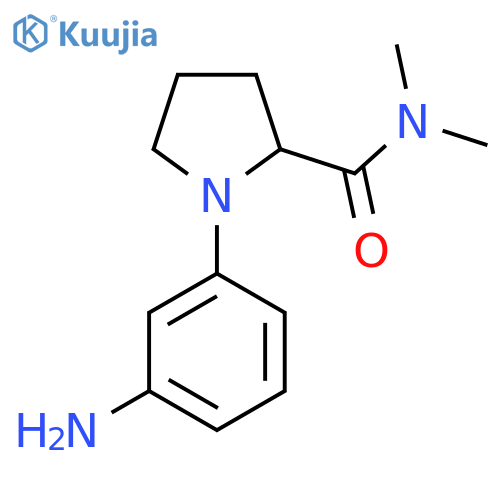 1-(3-Aminophenyl)-N,N-dimethylpyrrolidine-2-carboxamide structure