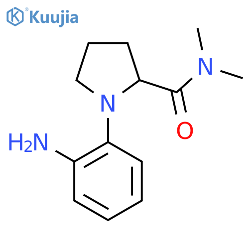 1-(2-aminophenyl)-N,N-dimethylpyrrolidine-2-carboxamide structure