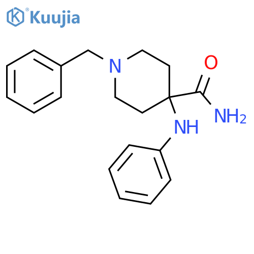 4-(Phenyl-13C6)-amino-1-benzyl-4-piperidinecarboxamide structure