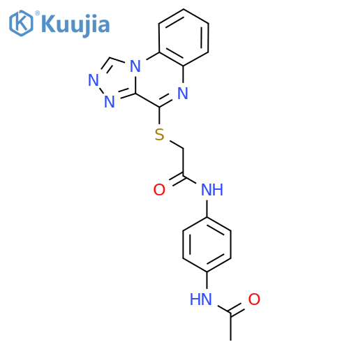 N-(4-acetamidophenyl)-2-{[1,2,4]triazolo[4,3-a]quinoxalin-4-ylsulfanyl}acetamide structure