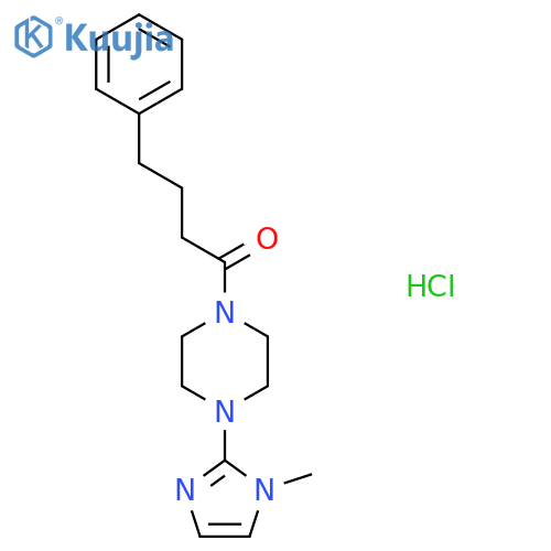 1-4-(1-methyl-1H-imidazol-2-yl)piperazin-1-yl-4-phenylbutan-1-one hydrochloride structure