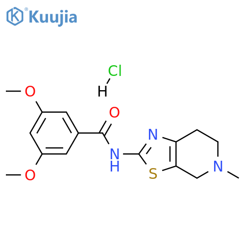 3,5-dimethoxy-N-{5-methyl-4H,5H,6H,7H-1,3thiazolo5,4-cpyridin-2-yl}benzamide hydrochloride structure