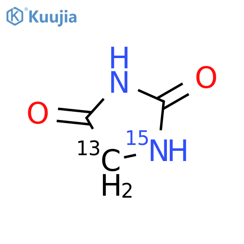 Hydantoin-5-13C,1-15N structure
