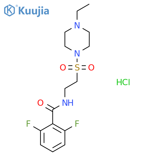 N-{2-(4-ethylpiperazin-1-yl)sulfonylethyl}-2,6-difluorobenzamide hydrochloride structure