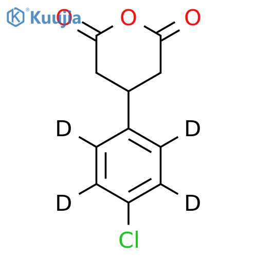 3-(4-Chlorophenyl)glutaric-d4 Anhydride structure