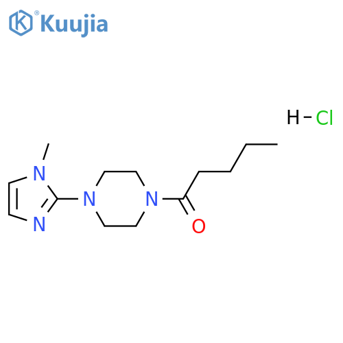 1-4-(1-methyl-1H-imidazol-2-yl)piperazin-1-ylpentan-1-one hydrochloride structure