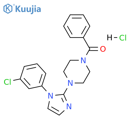1-benzoyl-4-1-(3-chlorophenyl)-1H-imidazol-2-ylpiperazine hydrochloride structure