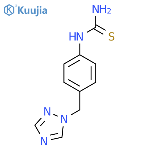 N-4-(1H-1,2,4-Triazol-1-ylmethyl)phenylthiourea structure