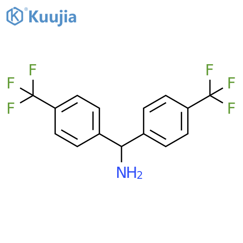 Benzenemethanamine, 4-(trifluoromethyl)-α-[4-(trifluoromethyl)phenyl]- structure