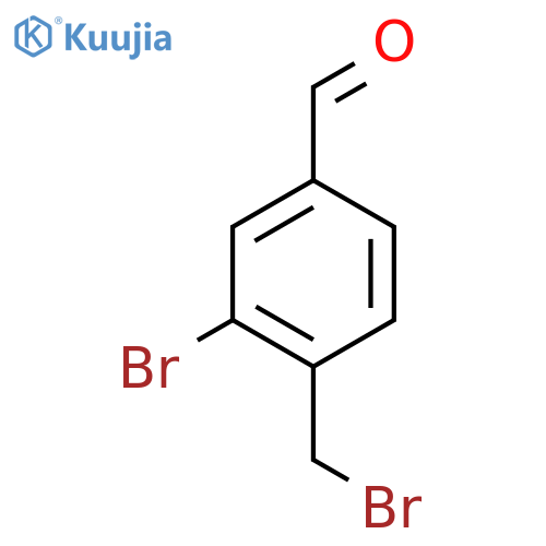 3-Bromo-4-(bromomethyl)benzaldehyde structure