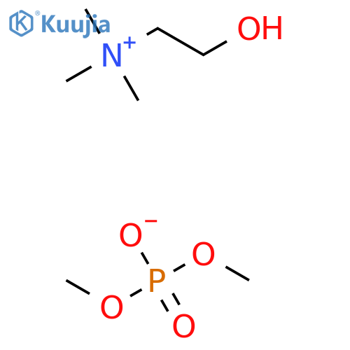 (2-Hydroxyethyl)trimethylammonium dimethylphosphate structure