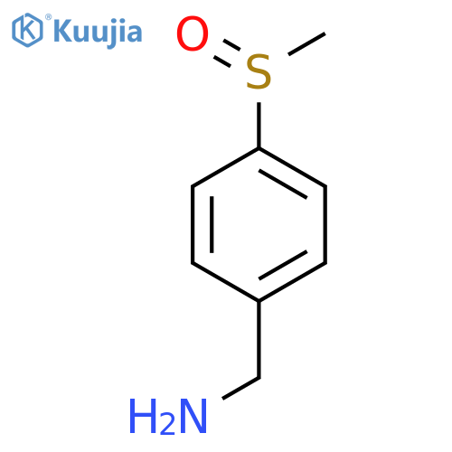 (4-methanesulfinylphenyl)methanamine structure
