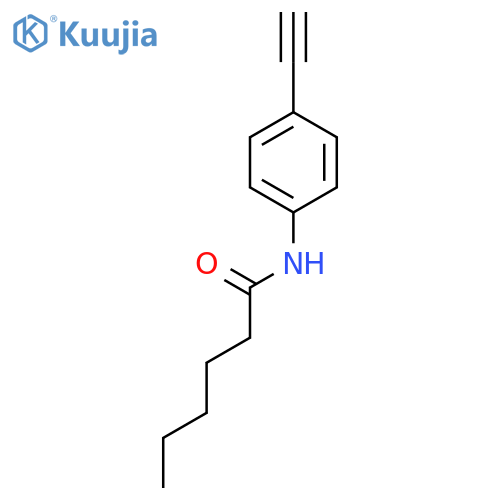 Hexanamide, N-(4-ethynylphenyl)- structure