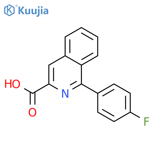 3-Isoquinolinecarboxylic acid, 1-(4-fluorophenyl)- structure