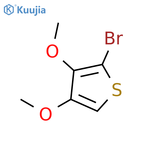 Thiophene, 2-bromo-3,4-dimethoxy- structure