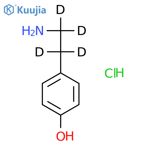 p-Tyramine-d4 Hydrochloride structure