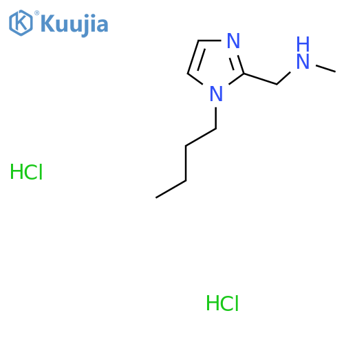 [(1-Butyl-1H-imidazol-2-yl)methyl]methylamine dihydrochloride structure