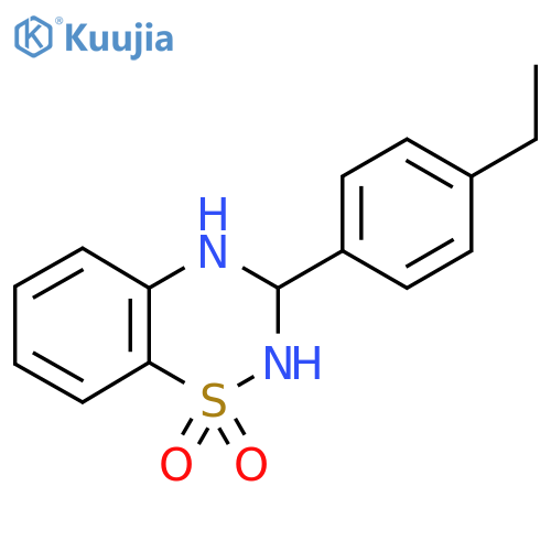 3-(4-ethylphenyl)-3,4-dihydro-2H-1lambda6,2,4-benzothiadiazine-1,1-dione structure
