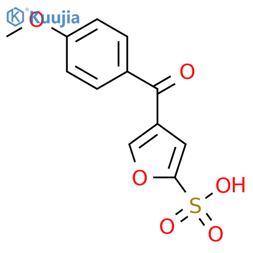 2-Furansulfonic acid, 4-(4-methoxybenzoyl)- structure