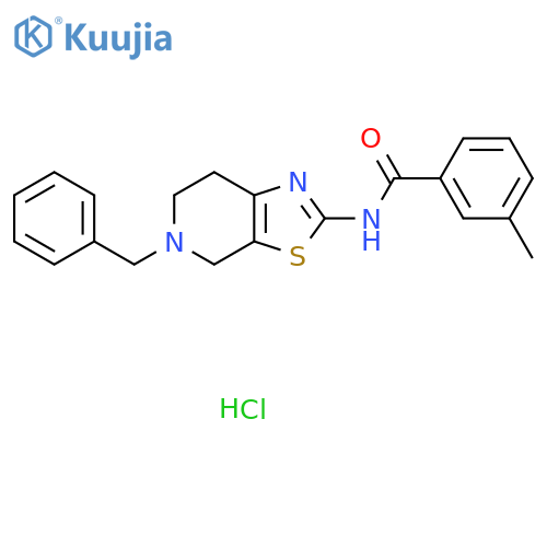 N-{5-benzyl-4H,5H,6H,7H-1,3thiazolo5,4-cpyridin-2-yl}-3-methylbenzamide hydrochloride structure