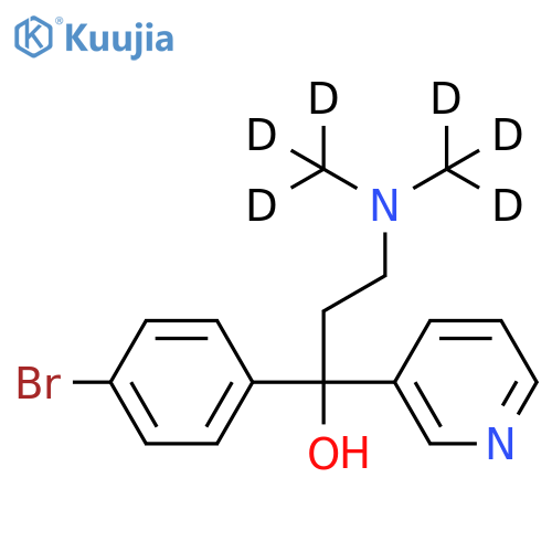 α-(4-Bromophenyl)-α-2-(dimethyl-d6-amino)ethyl-3-pyridinemethanol structure
