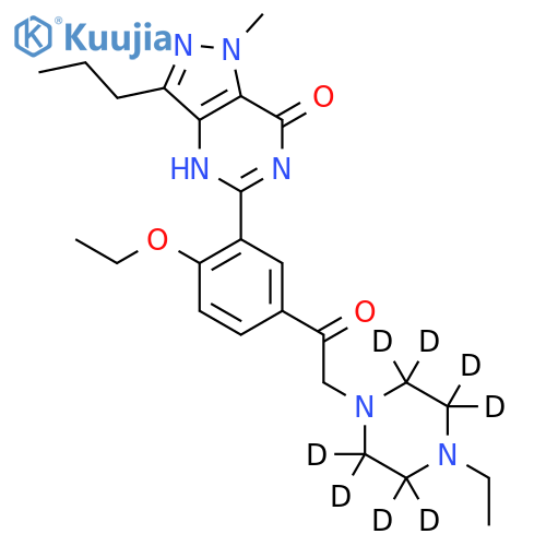 Acetildenafil-d8 structure