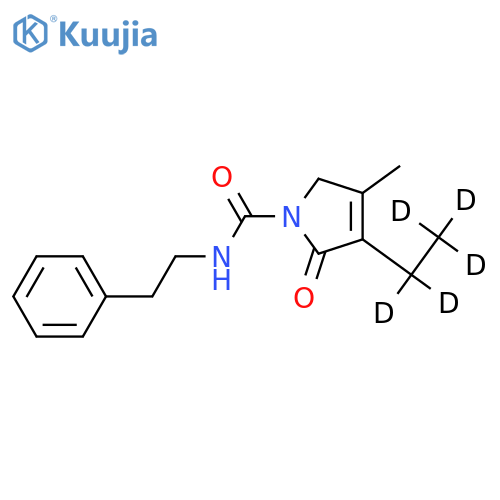 3-Ethyl-d5-2,5-dihydro-4-methyl-2-oxo-N-(2-phenylethyl)-1H-pyrrole-1-carboxamide structure