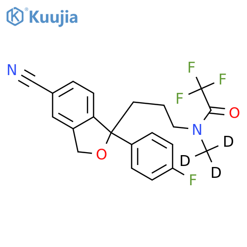 N-Trifluoroacetodesmethyl Citalopram-d3 structure