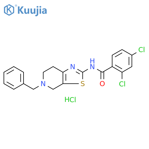 N-{5-benzyl-4H,5H,6H,7H-1,3thiazolo5,4-cpyridin-2-yl}-2,4-dichlorobenzamide hydrochloride structure