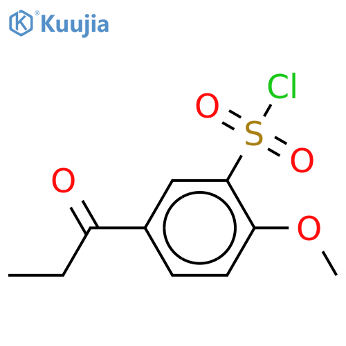 1-(3’-Chlorosulfonyl-4’-methoxyphenyl)-1-propanone-methyl-d3 structure