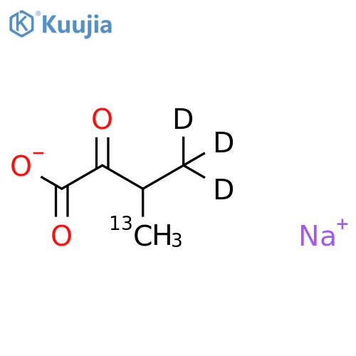 2-KETO-3-(METHYL-D3)-BUTYRIC ACID-4-13C SODIUM SALT structure