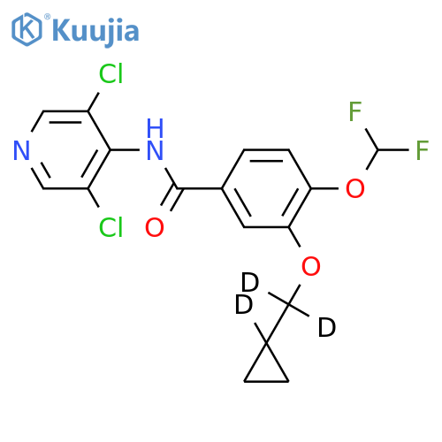 3-(Cyclopropylmethoxy-d3)-N-(3,5-dichloro-4-pyridinyl)-4-(difluoromethoxy)benzamide structure