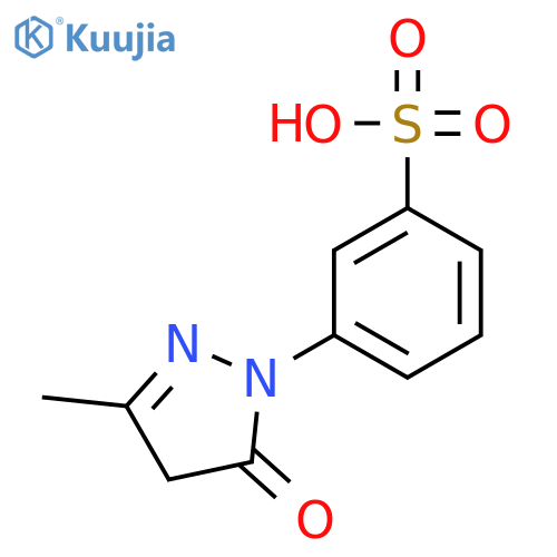 3-(3-Methyl-5-oxo-4,5-dihydro-1H-pyrazol-1-yl)benzenesulfonic acid structure