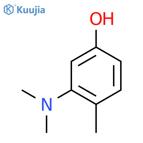 3-(Dimethylamino)-4-methylphenol structure