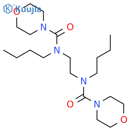 N,N'-(Ethane-1,2-diyl)bis(N-butylmorpholine-4-carboxamide) structure