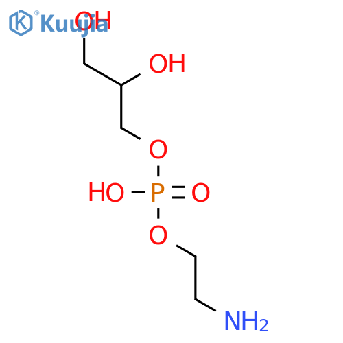 2-Aminoethyl (2,3-dihydroxypropyl) hydrogen phosphate structure