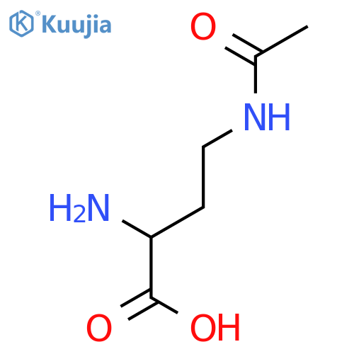 Butanoic acid, 4-(acetylamino)-2-amino-, (2S)- structure