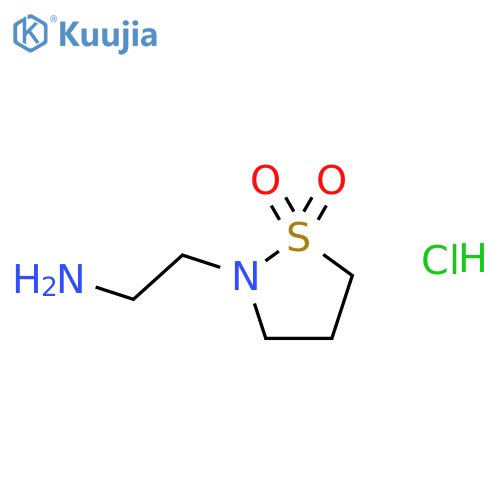 2-(2-aminoethyl)-1,2-thiazolidine-1,1-dione hydrochloride structure