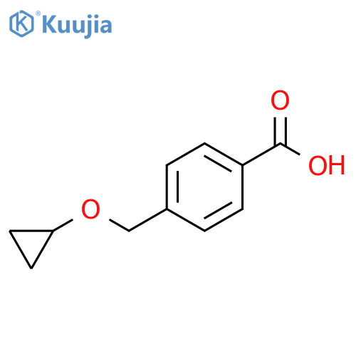 Benzoic acid, 4-[(cyclopropyloxy)methyl]- structure