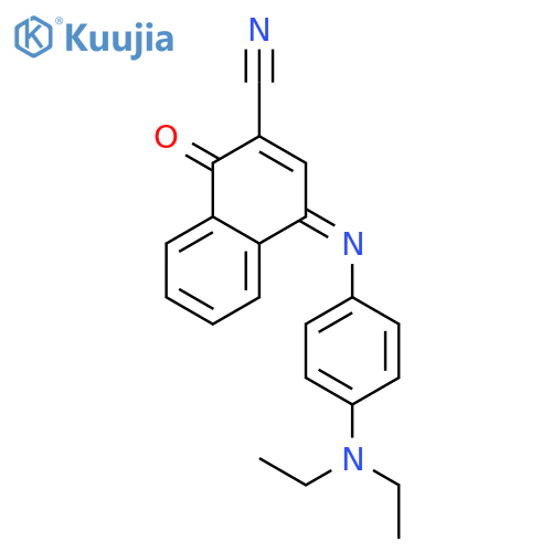 4-((4-(Diethylamino)phenyl)imino)-1-oxo-1,4-dihydronaphthalene-2-carbonitrile structure