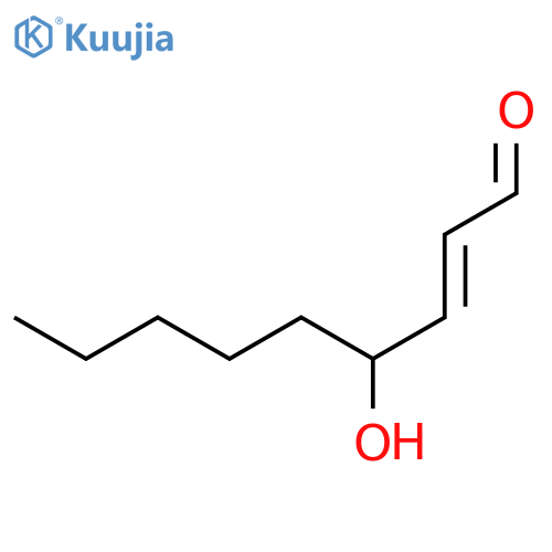 2-Nonenal, 4-hydroxy-, (2E,4R)- structure