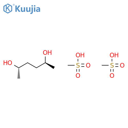 2,5-Hexanediol, dimethanesulfonate, (2S,5S)- structure