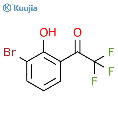 1-(3-bromo-2-hydroxyphenyl)-2,2,2-trifluoroethan-1-one structure