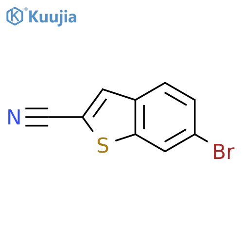 6-Bromobenzobthiophene-2-carbonitrile structure