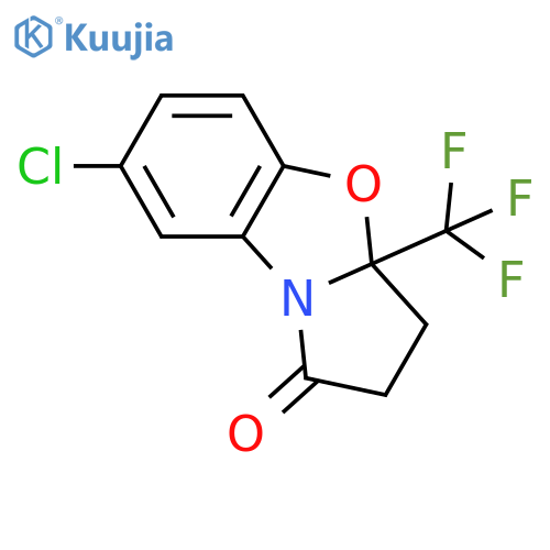 7-Chloro-3a-(trifluoromethyl)-3,3a-dihydrobenzo[d]pyrrolo[2,1-b]oxazol-1(2H)-one structure