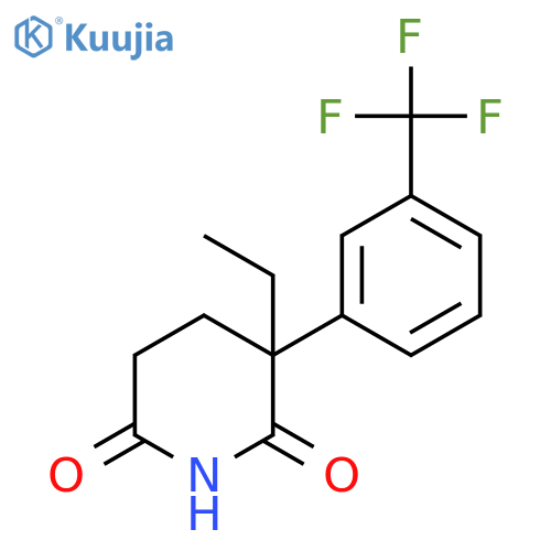 2,6-Piperidinedione, 3-ethyl-3-[3-(trifluoromethyl)phenyl]- structure