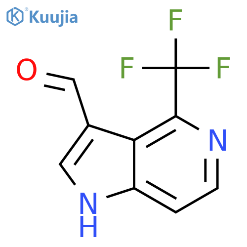 4-(TRIFLUOROMETHYL)-1H-PYRROLO[3,2-C]PYRIDINE-3-CARBALDEHYDE structure