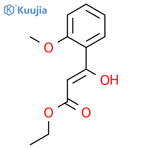 2-Propenoic acid, 3-hydroxy-3-(2-methoxyphenyl)-, ethyl ester, (Z)- structure